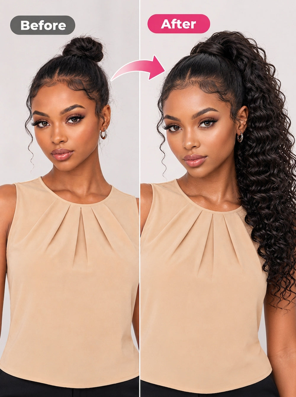 deep_wave_ponytail_before_and_after