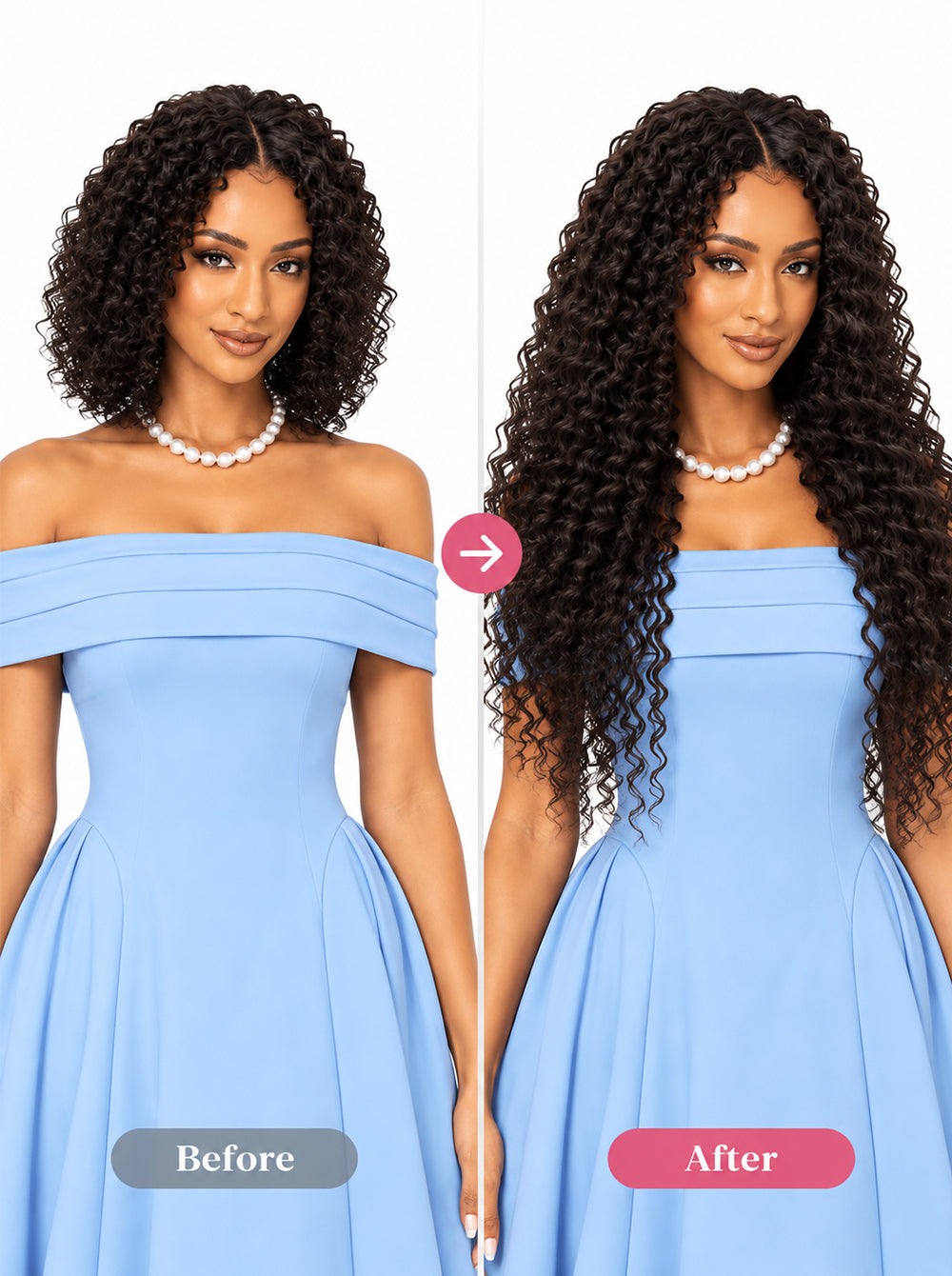 bohemian_curly_clip_in_hair_extensions_before_and_after