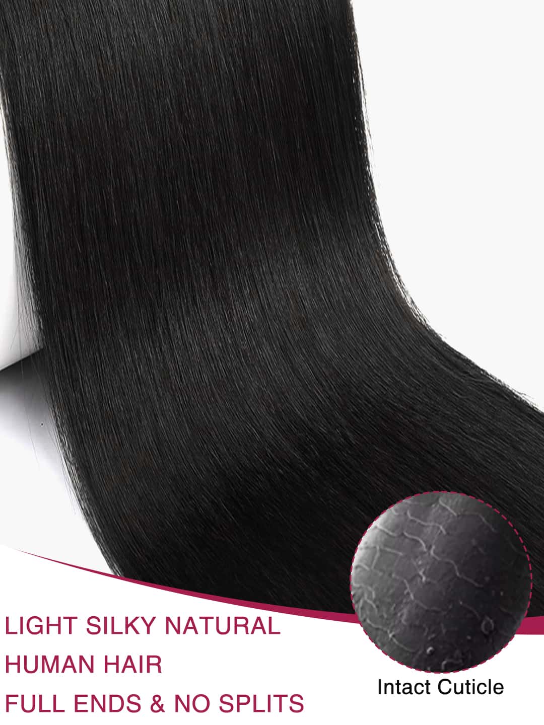 Close-up of natural hair drawstring ponytail with a focus on texture and cuticle integrity.