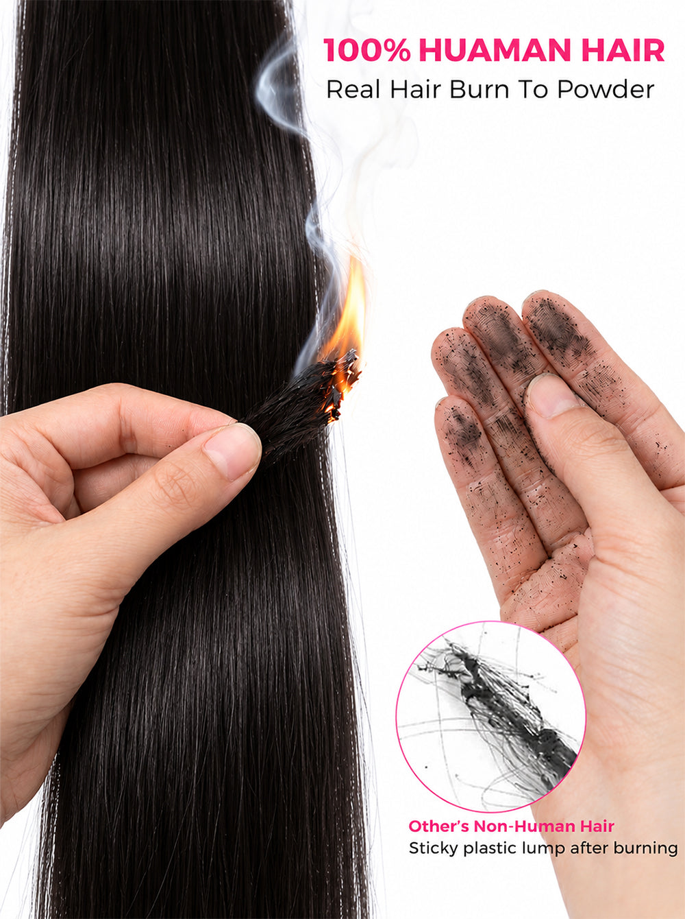 natural_straight_clip_in_hair_extensions_burn_test