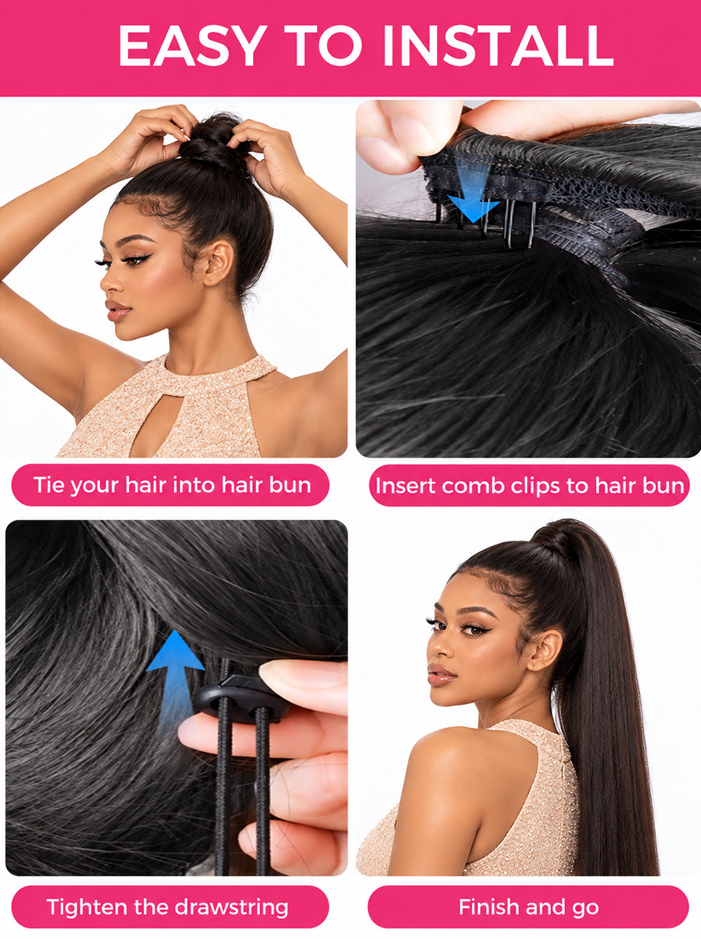 natural_straight_ponytail​_install_tutorial