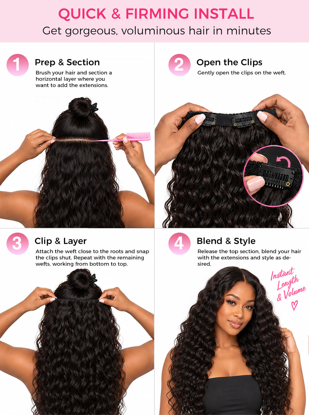 how_to_install_water_wave_clip_in_hair_extensions